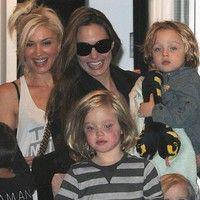 Angelina Jolie takes her children to visit Gwen Stefani